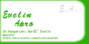 evelin apro business card